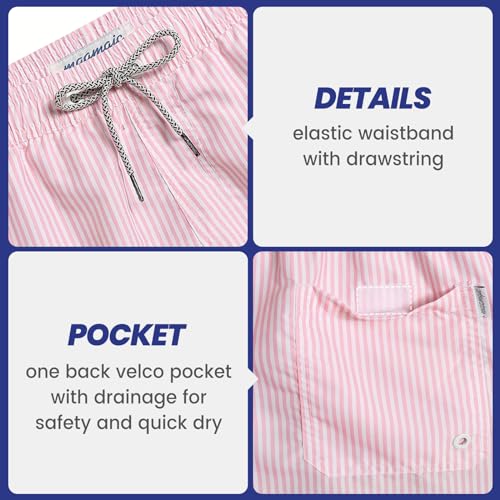 maamgic Mens Swim Trunks 5" with Mesh Lining Quick Dry Bathing Suits for Men Swim Shorts Swimwear - Image 5