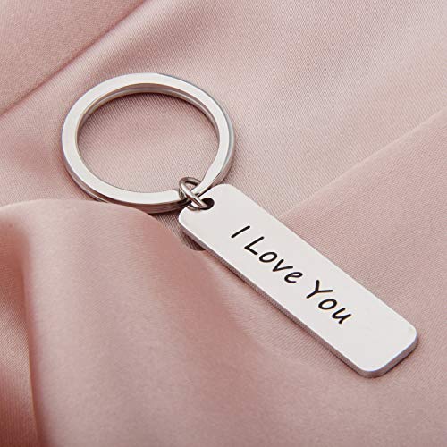 Tgbje I Love You Keychain Anniversary Presents For Boyfriend Girlfriend,Parents (I Love You) #TOP4