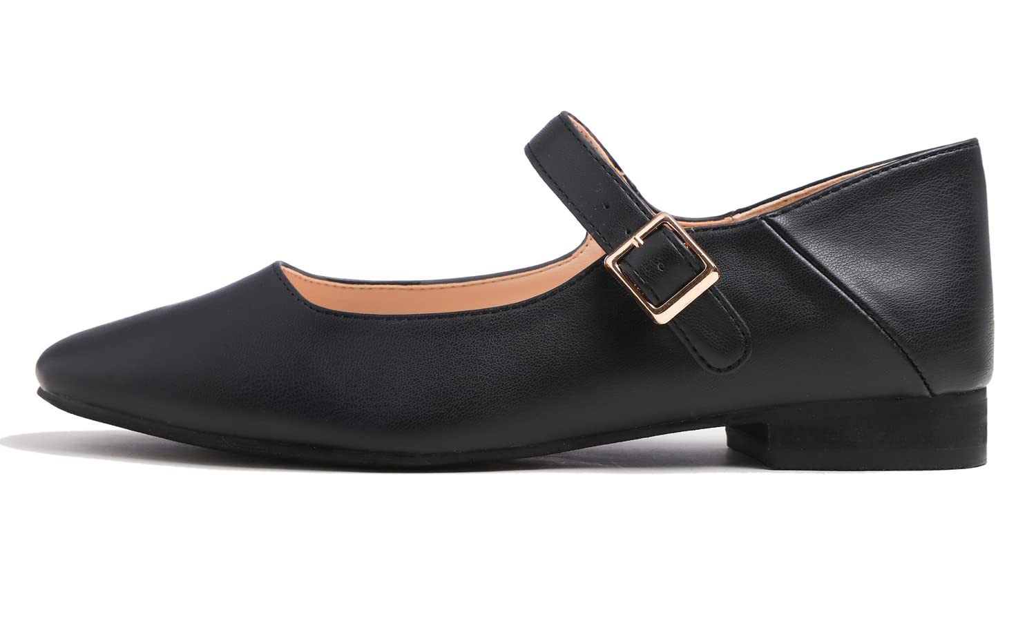 Feversole Mary Jane Halbschuhe,Flach Freizeit Tanzschuhe