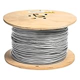 EWCS Equal to Belden 8760 18AWG Stranded Tinned 100% Copper 1 Pair Shielded Overall Gray PVC Jacket 300 Volts (UL Listed)- 500 Feet