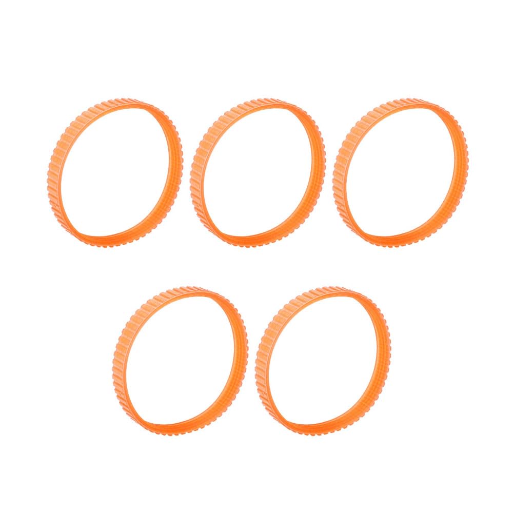 TopHomer Drive Belts Rubber for 1900B Woodworking Electric Planer Replace Parts Electric Planer Drive Belt 9.6 mm Width for 1900B 225007-7 N1923B Orange (5)