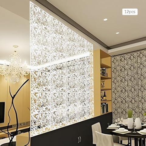12 PCS PVC Room Divider by Elmfyiia Cover