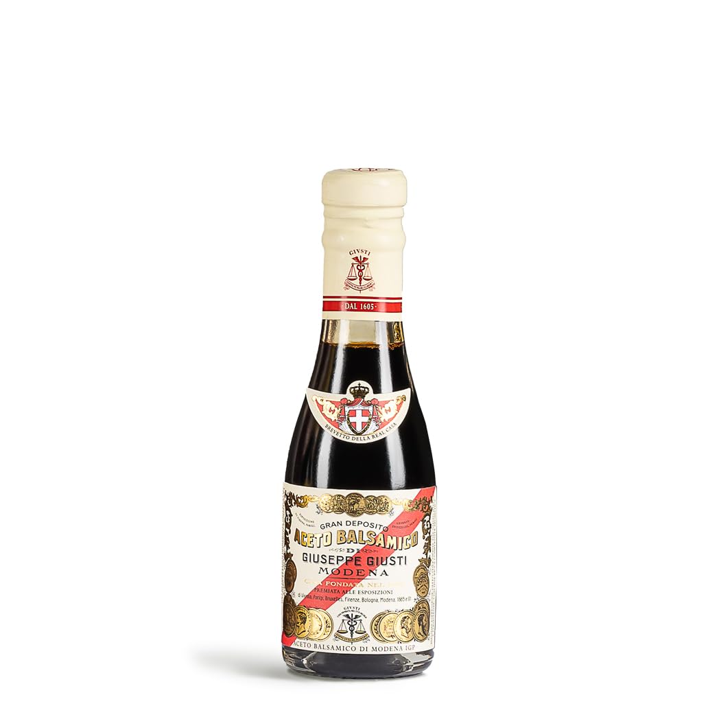 Giusti - Aceto Balsamico di Modena IGP 5 Medaglie d’oro – 100 ml con astuccio
