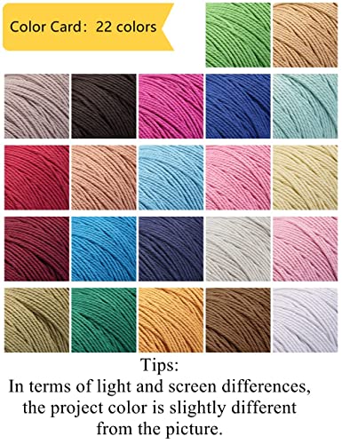 GOHOF Cotton Macrame Cord 3mm x 200m Natural Colored Macrame Supplies - Image 2