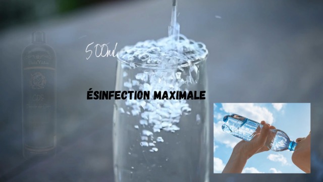 DIOXNATUR® Dioxyde De Chlore 3000 Ppm CDS 500 Ml. Seringue De 10 Ml Incluse. Bouteille En Verre Ambré Avec Compte-gouttes