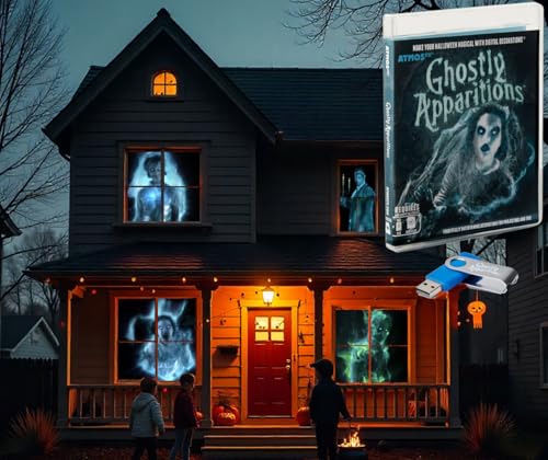 AtmosFX Ghostly Apparitions Halloween Digital Decoration on USB