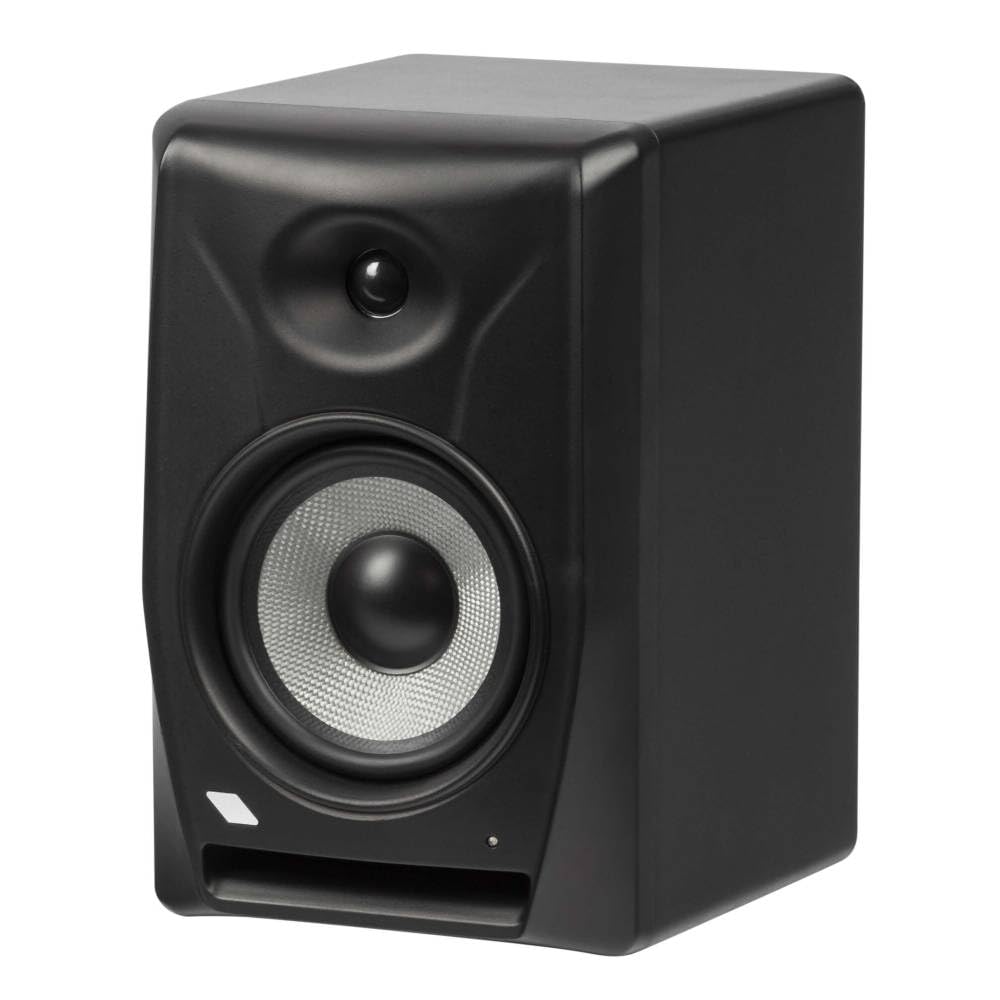 PROEL EIKON EK8NF - Coppia Monitor Audio da Studio Professionale bi-amplificato in Classe AB da 45+75 W, Nero