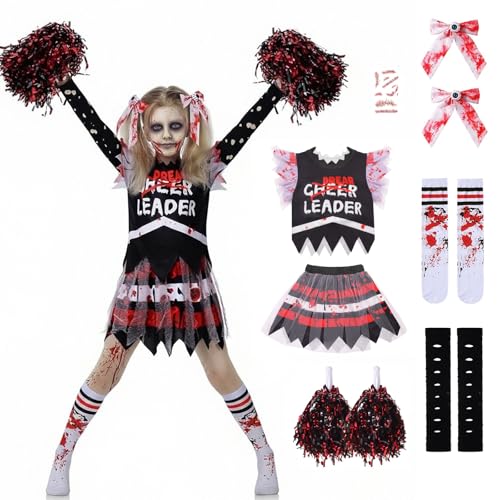 Disfraz de Animadora Zombie para Niñas miniatura 1