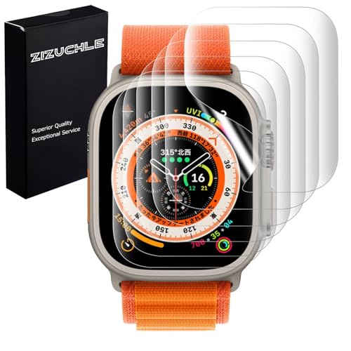 ZIZUCHLE Apple Watch ultra3/2/1 用フィルム 49mm アップルウォッチ ultra3/2/1 用画面保護 24時間自動修復技術 TPUフィルム キズ修復 アップルウォッチ保護 画面保護シート 液晶シール 衝撃吸収 取付簡単