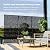 72" H×36" W Metal Privacy Screen - Glitzhome Outdoor Indoor Privacy Screens and Panels with Stand, Metal Fence Panels for Indoor Balcony Garden Backyard, Black- Bamboo Pattern