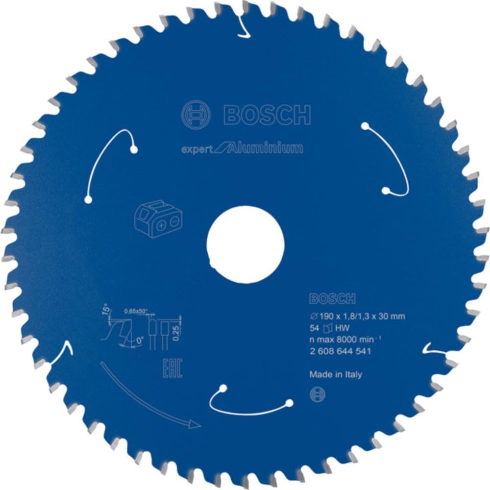 Bosch Accessories Circular Saw Blade Expert (for Aluminium, 190 x 30 x 1.8 mm, 54 teeth; Accessories: Cordless Circular Saw)