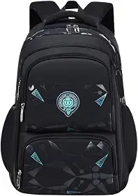 Mochila Masculina Bolsa Escolar Infantil Meninos Grande Espaço Lápis Fichario Notebook