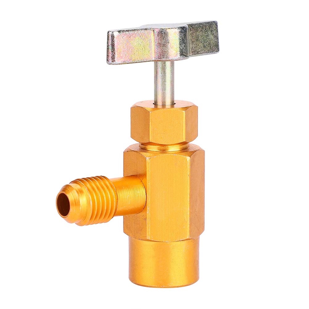 Rubinetto bombola autosigillante, erogazione bombola per rubinetto refrigerante R-134a R-134 AC Attrezzo valvola filettatura Acme 1/2 ", per collettore condizionatore