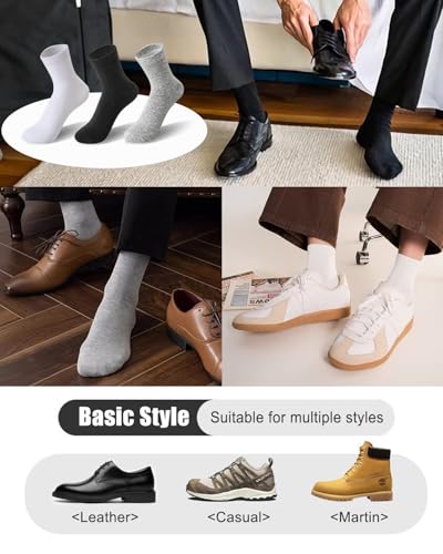 6 Pairs Thin Ankle Socks for Men and Women, Quarter Length, Athletic Running Work Socks 7