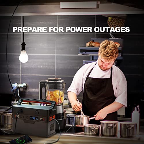 Allpowers 606Wh Portable Power Station 700W (Peak 1400W) Solar Generator Mppt Backup Battery With 2 Ac Outlets Pd 100W Usb-C Emergency Power For Outdoor Camping Rv Trips Home Off-Grid #TOP7