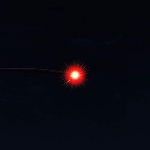 Miniatura 3 de Evemodel L0402R 20pcs pre-cableado SMD LED 0402 diodo emisor de luz roja 12V pre-soldado Micro Litz cable cable longitud 7.8 pulgadas (7.9 in) para