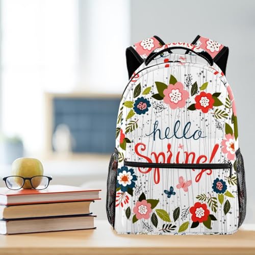 Sac à dos d'école multicolore Hello Spring 40cm pour filles et garçons - 5