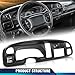 PIT66 Dash Board Bezel Cover with Vent, Compatible with Dodge Ram 1500 1998-2001/Fit Ram 2500 3500 1998-2002 Car Radio Stereo Double Din Dash Kit