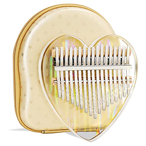 Kalimba Piano à pouce 17 touches avec ciel étoilé en acrylique transparent avec boîte de protection en cuir fin Portable… - Les Beatles, Paul McCartney, John Lennon, RIngo Starr, George Harrison Kalimba Piano à pouce 17 touches avec ciel étoilé en acrylique transparent avec boîte de protection en cuir fin Portable…