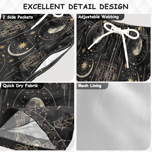 Boys Swimming Shorts, Big Boys Swim Trunks 2t, Celestial Moons3