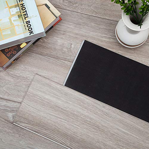 Diflart Cantha Oak 23.6 sq.ft Vinyl Plank Flooring Click Locking 48x7 inch Lvt Flooring Waterproof Foam Back Rigid SPC Core Wood Grain Finish