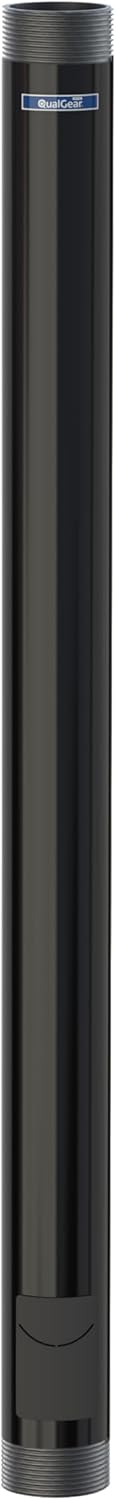 QualGear QG-PRO-PM-2FT-B Pro-AV 1.5" Npt Threaded Pipe, 2' Length Projector Accessory , Black