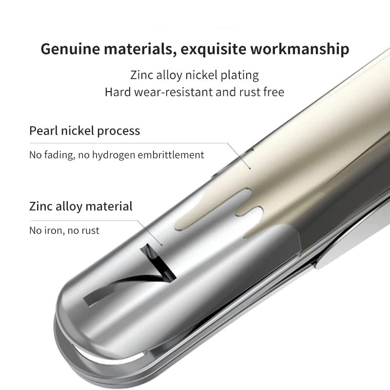 Set Professionale per Nail Art: tagliaunghie Multifunzione, Lima per Pedicure in Acciaio Inossidabile, pinzette per Ciglia.