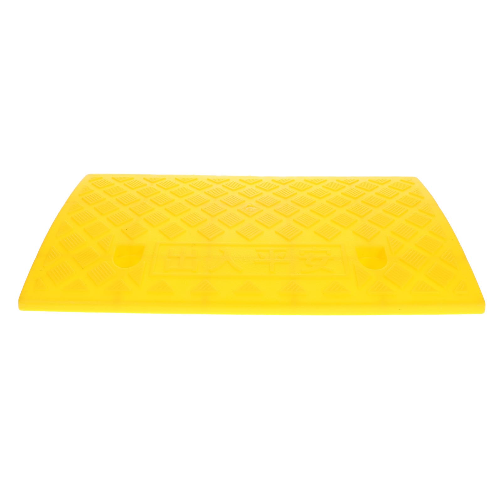 ifundom Rampa de Bordillo Portátil de Plástico Amarillo Excelente Resistencia Presión para Motocicletas y Sillas de Ruedas en Entradas y Escaleras