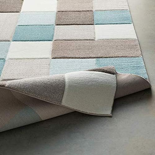 Image of Shaggy Carpet for Living Room 8 X 11 FEET Fluffy Plush Area Rug, Thick Fur Floor Carpet Modern Cozy Rug for Home Decor, Kids Room Bedside Hall, Durable Comfortable Shaggy Rug (BeigeGreenIvory)