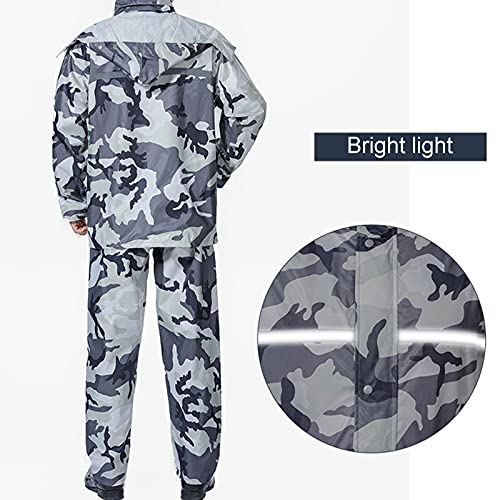 Chaqueta impermeable para hombre color gris talla L miniatura 3
