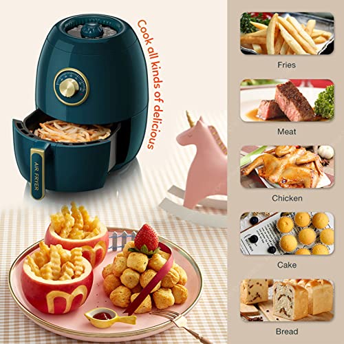 HTYQ 3L 1350W Elektrische Tiefenluft Fritteuse, Ölfreie Gesundheit Niedriger Wärmeluftfräser, Einstellbarer… – Bild 3