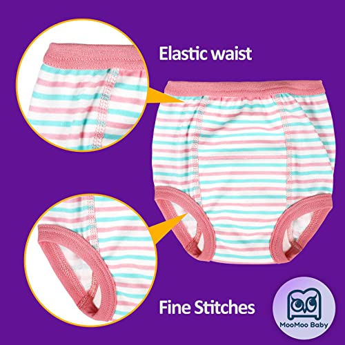 Image of MooMoo Baby Training Underwear for Boys and Girls Absorbent Toddler Training Pants for Girs 2T-7T