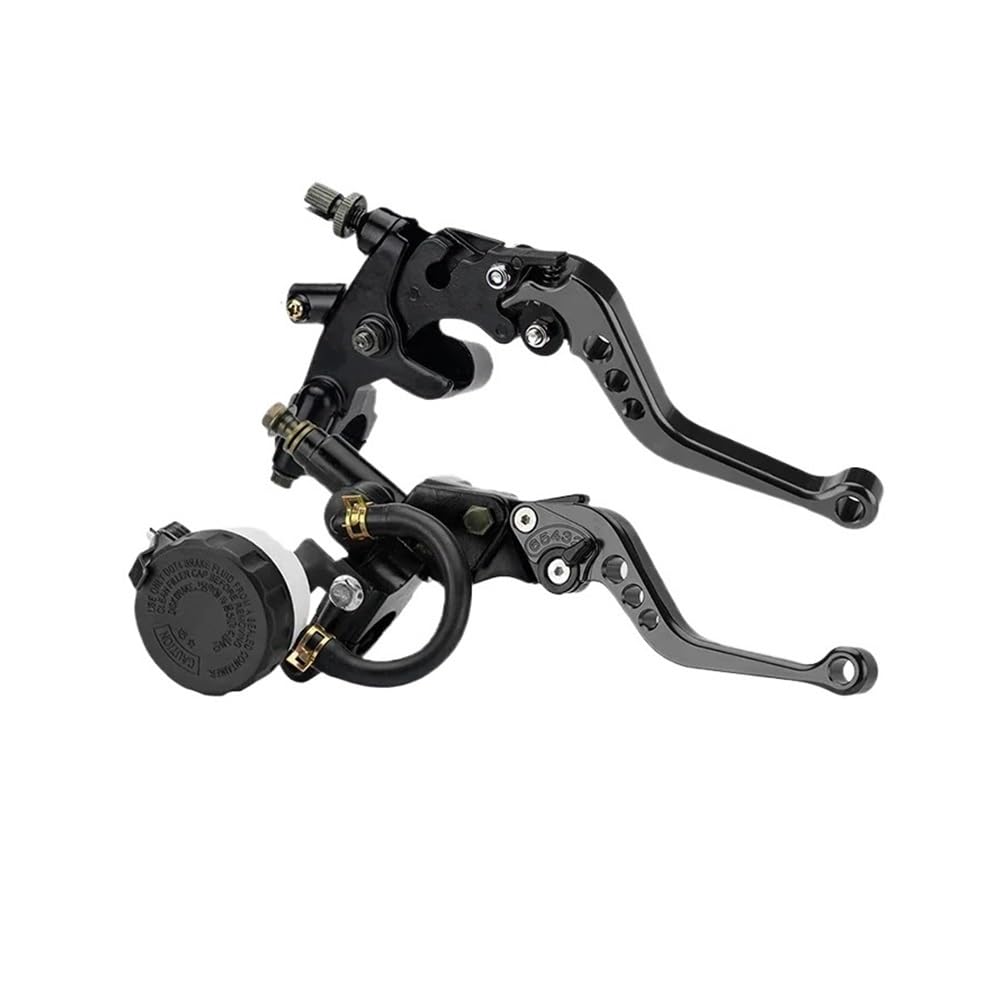 XPGHYIU Brake Clutch Levers Universal CNC Motorcycle Adjustable Clutch Brake Master Cylinder Reservoir Levers Kit 7/8" 22mm Handlebar