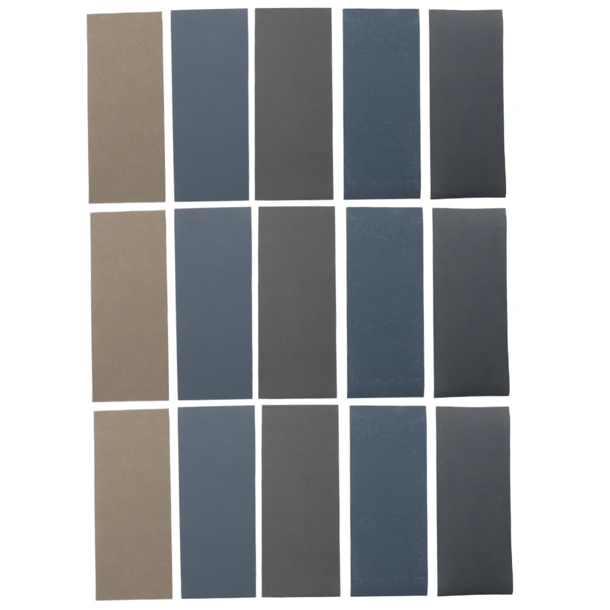 PartyKindom 75pièces Papier Abrasif Étanche Et Sec Feuilles De Ponçage Assorties Pour Métal Et Grit Pour Polissage Finition