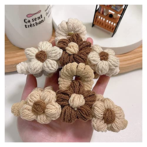 Pinces à cheveux fleur pour queue de cheval et coiffures d'été