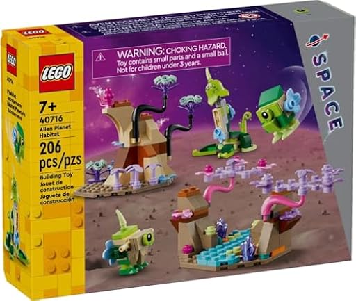 LEGO 40716 Space Alien Planet Habitat 7+ 206 piezas Juego de construcción de juguete con 3 figuras alienígenas | Ya disponible en tu tienda friki favorita! En mundofriki.es!