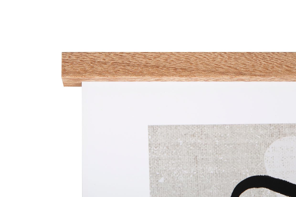 Posterleiste Posterschiene Poster 100 cm, Magnet Magnetische Holz Poster Aufhänger Halter Rahmen Leisten Bild Bilder Bilderleiste Bilderrahmen (21-100cm)