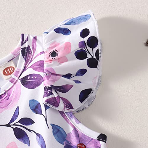 Toddler Baby Girls Tutu Dresses Ruffle Sleeveless Floral Princess Dress Summer Clothes Outfits2