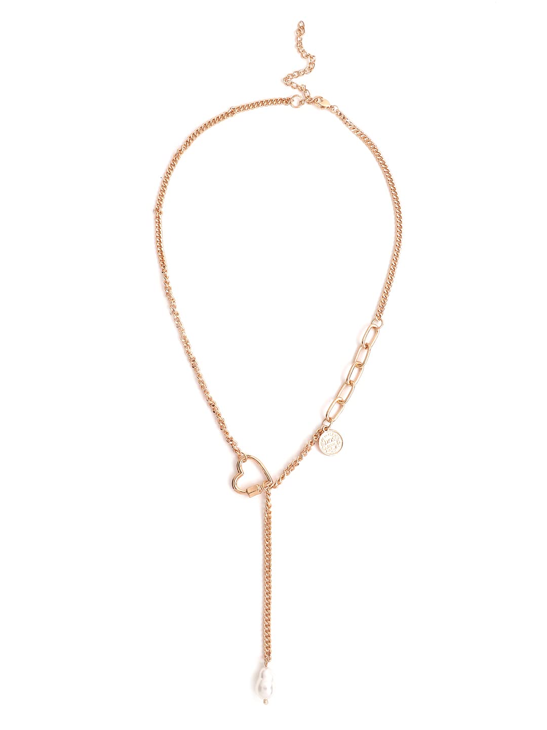 Madame heart drop chain metal charm necklace (B0BFQYMY3R) Amazon Price History, Amazon Price Tracker