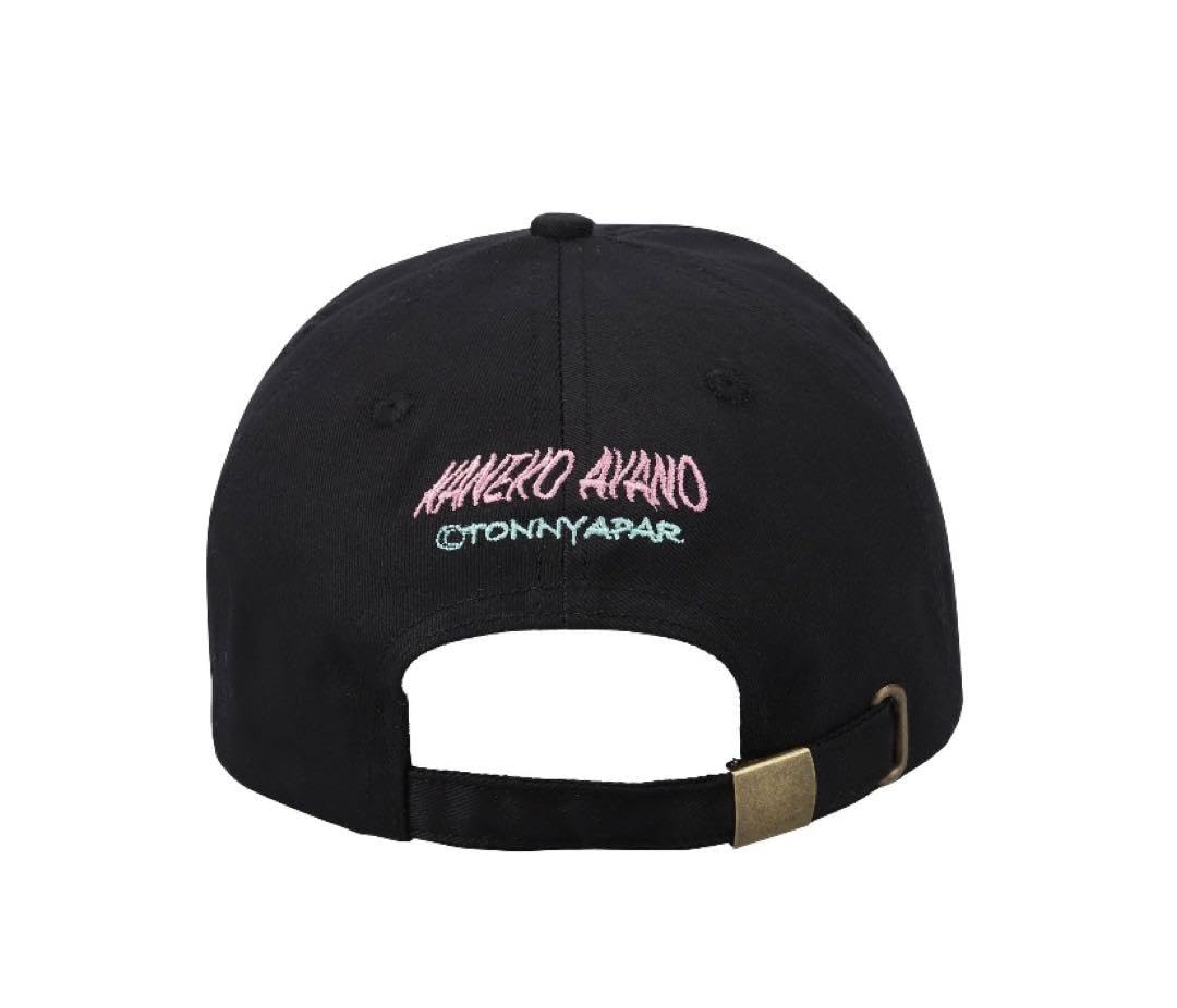 Amazon.co.jp: カネコアヤノ キャップ 帽子 黒 ブラック 野音 猫