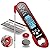 Juseepo Waterproof Digital Instant Read Meat Thermometer - Ultra Fast Thermometer with Backlight & Calibration for Kitchen, Outdoor Cooking, Grill BBQ, and Liquids(Red)