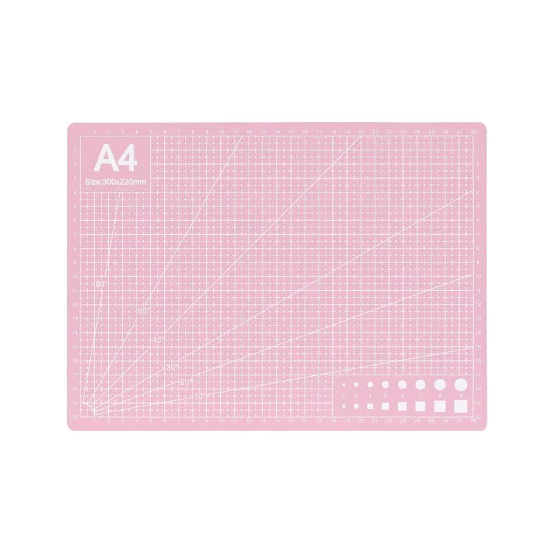 A4 Self-Healing Cutting Mat, Double-Sided Craft Mat with Grid Lines, Precision Rotary Cut…