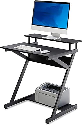 Escritorio para computadora escritorio de aprendizaje en forma de Z color negro