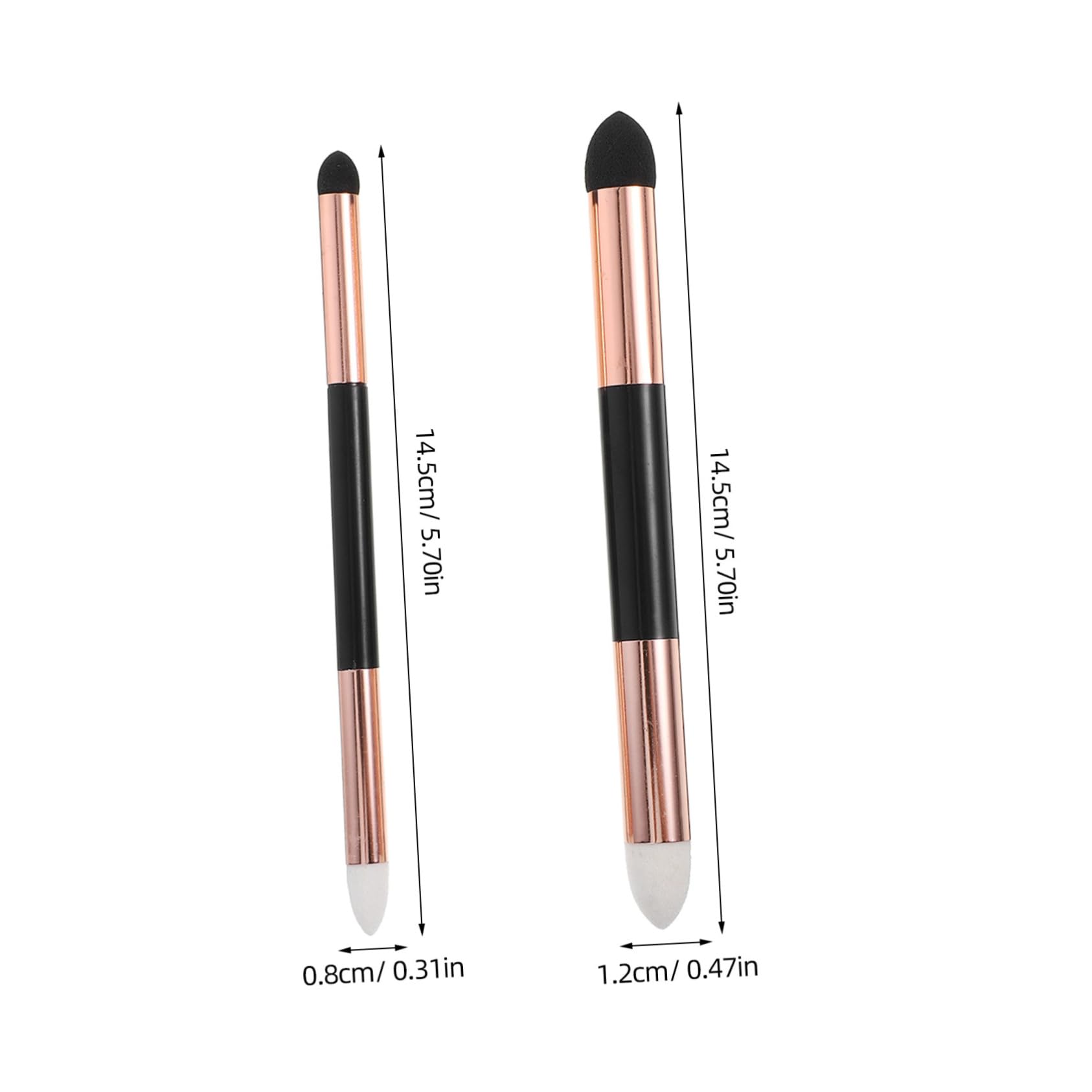 SEWACC 6-Piece Reusable Sponge Brush Set for Art Drawing Ink Blending Stump Sketching Wiper Correction Tool Versatile for Artists Students Daily Use