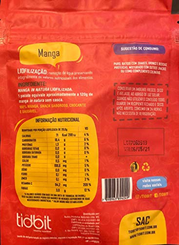 KIT 10 SNACKS Manga Liofilizada