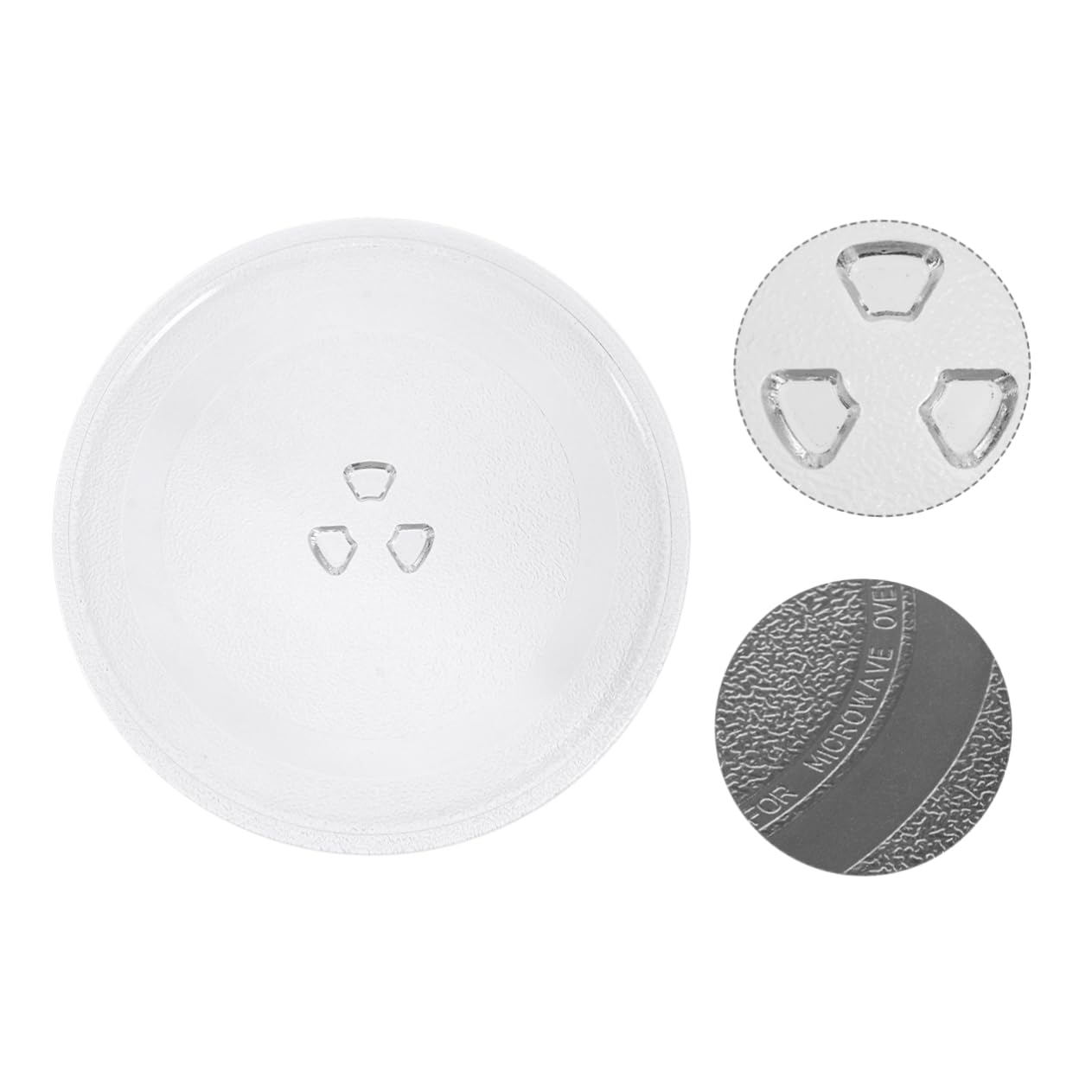 Plato De Microondas De Bandeja Giratoria Vidrio Resistente Fácil De Limpiar