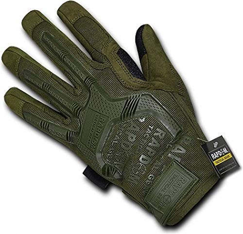 Rapdom Tactical Impact Protection Gloves, Olive Drab, 2X-Large