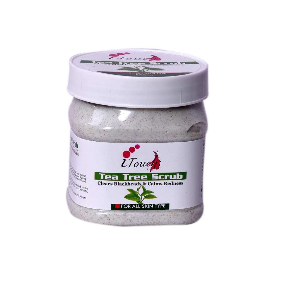 Tea Tree Scrub For Face & Body | Enriched With Natural Ingredients | Helps Smoothing & Deep Cleansing | Face & Body Scrub (Paraben & Sulfate Free) - 500 ml