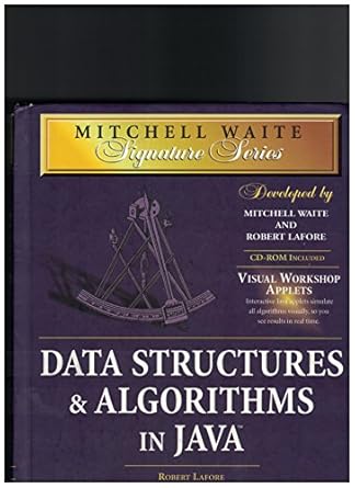 MWSS: Data Structures and Algorithms in Java (Mitchell Waite Signature ...