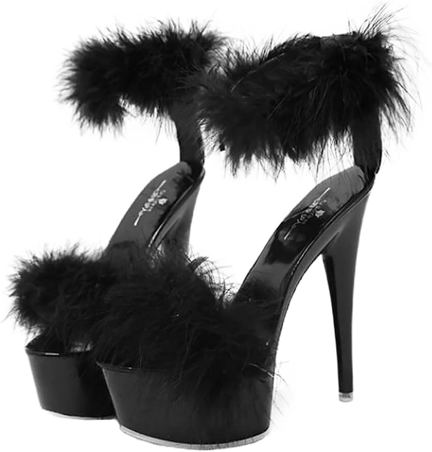 LIFKOME Women High Heel Sandals Summer Fashion Heeled Shoes Elegant Party Sandals for Women Girls 9.84X3.46X6.10In Slim Design Comfortable